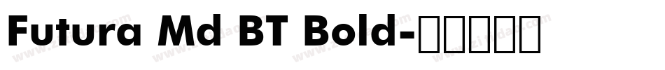Futura Md BT Bold字体转换